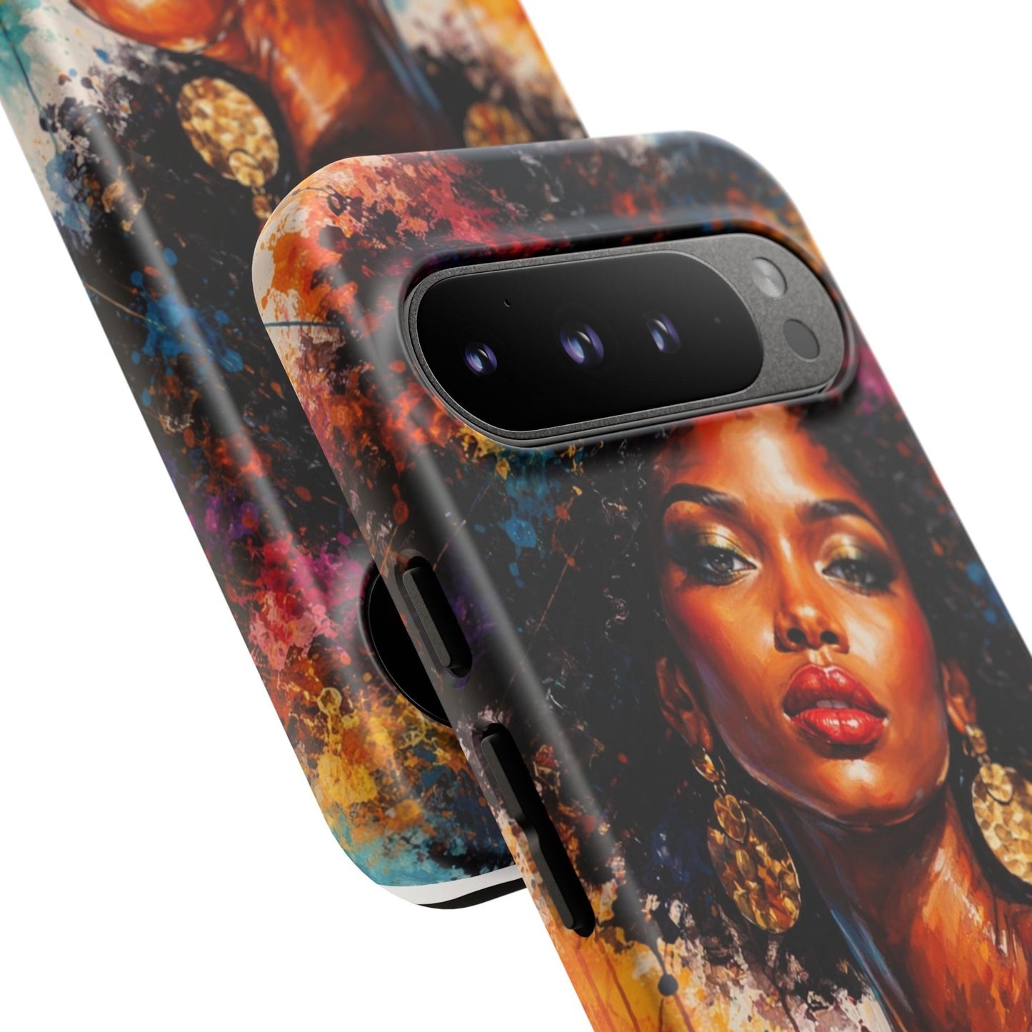 Afrocentric Art Phone Case — Bold Portrait Tough Case