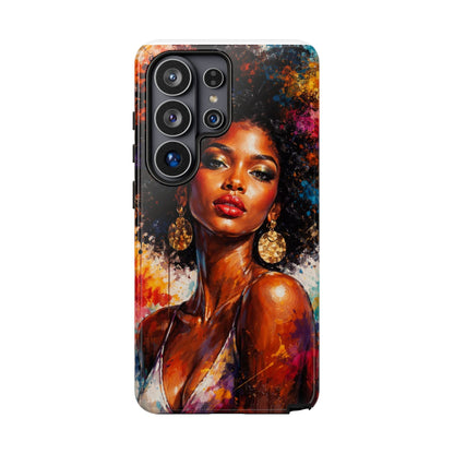 Afrocentric Art Phone Case — Bold Portrait Tough Case
