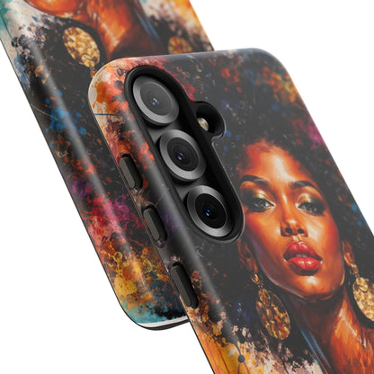 Afrocentric Art Phone Case — Bold Portrait Tough Case