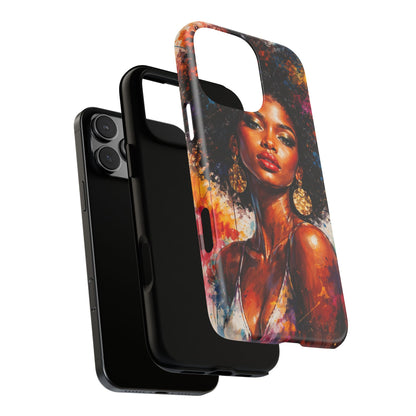 Afrocentric Art Phone Case — Bold Portrait Tough Case