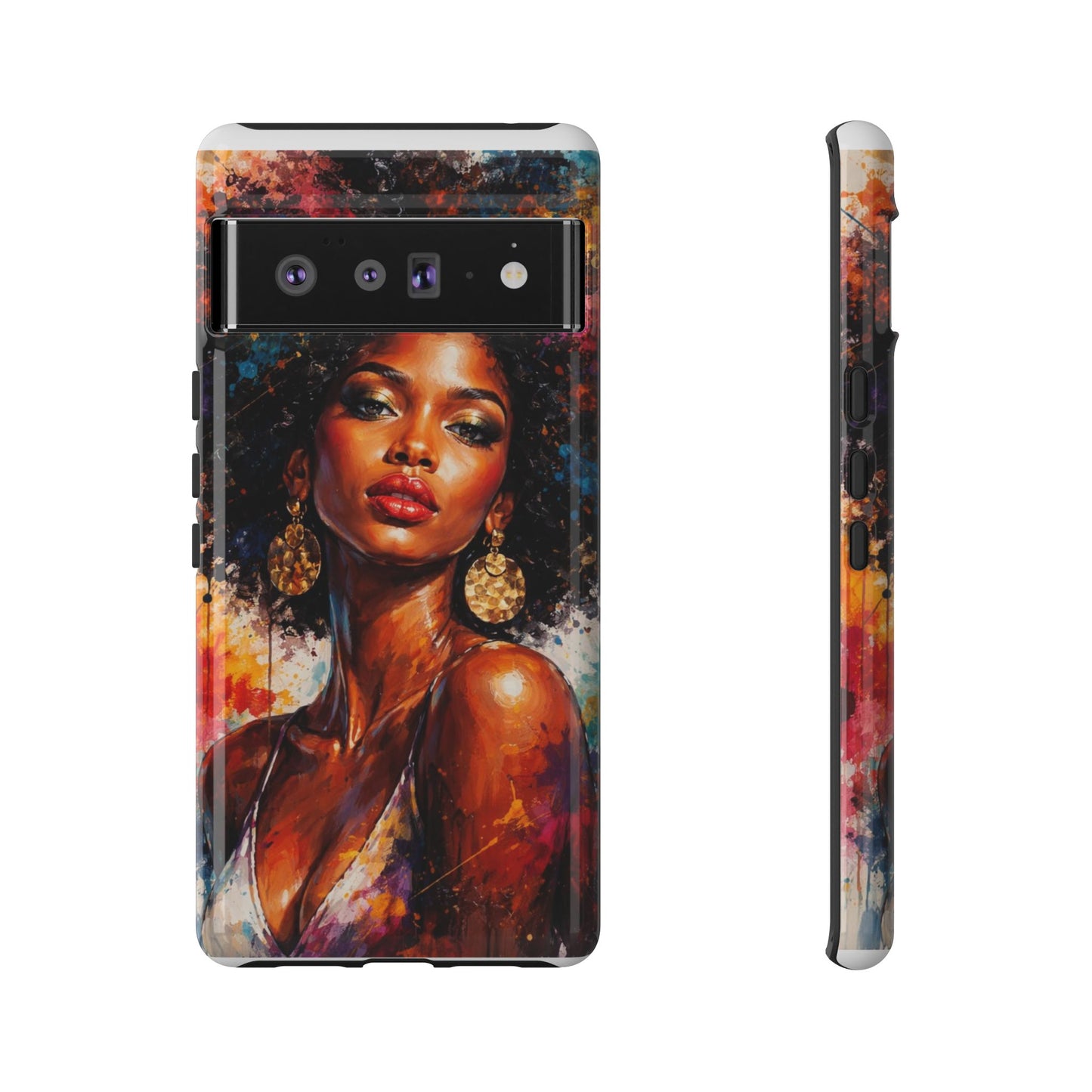 Afrocentric Art Phone Case — Bold Portrait Tough Case