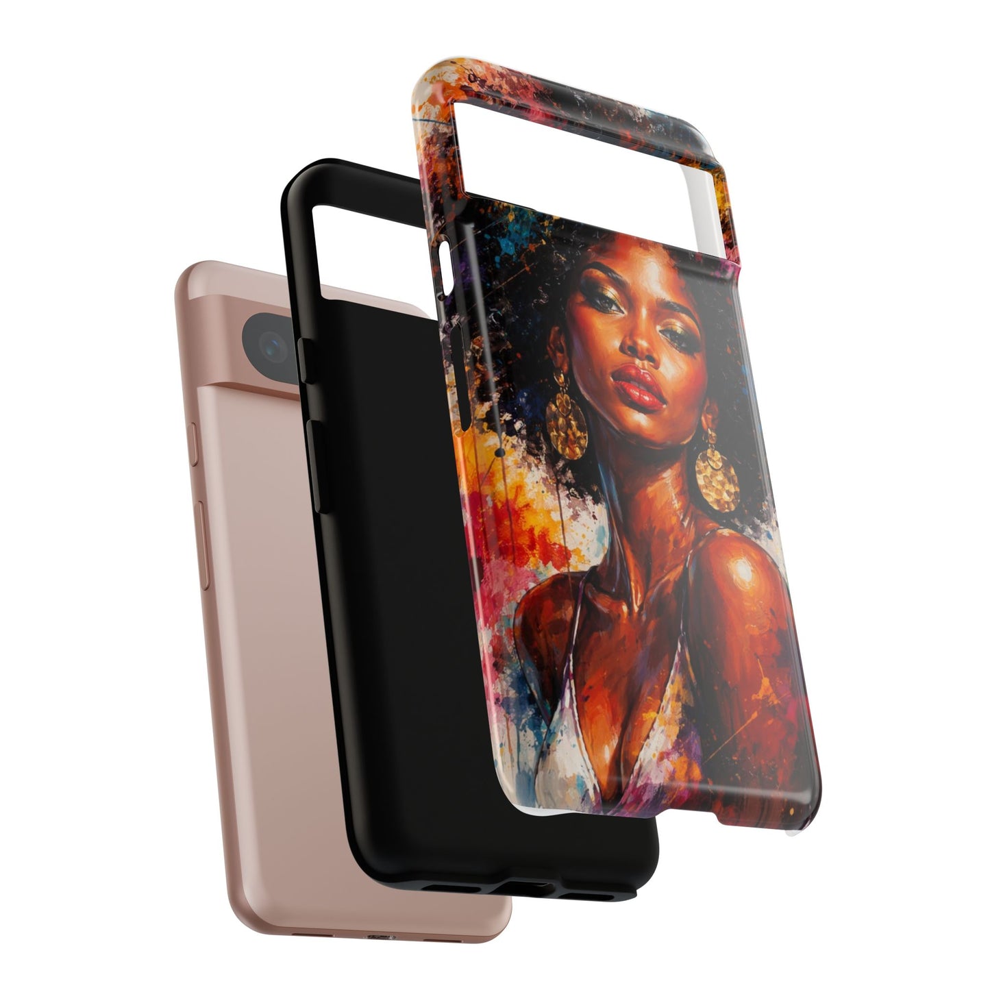 Afrocentric Art Phone Case — Bold Portrait Tough Case