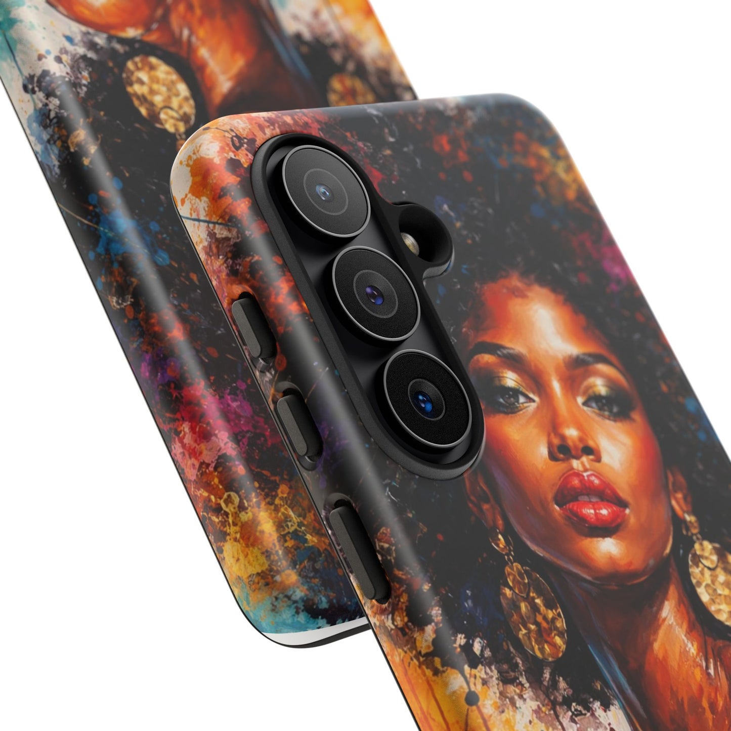 Afrocentric Art Phone Case — Bold Portrait Tough Case