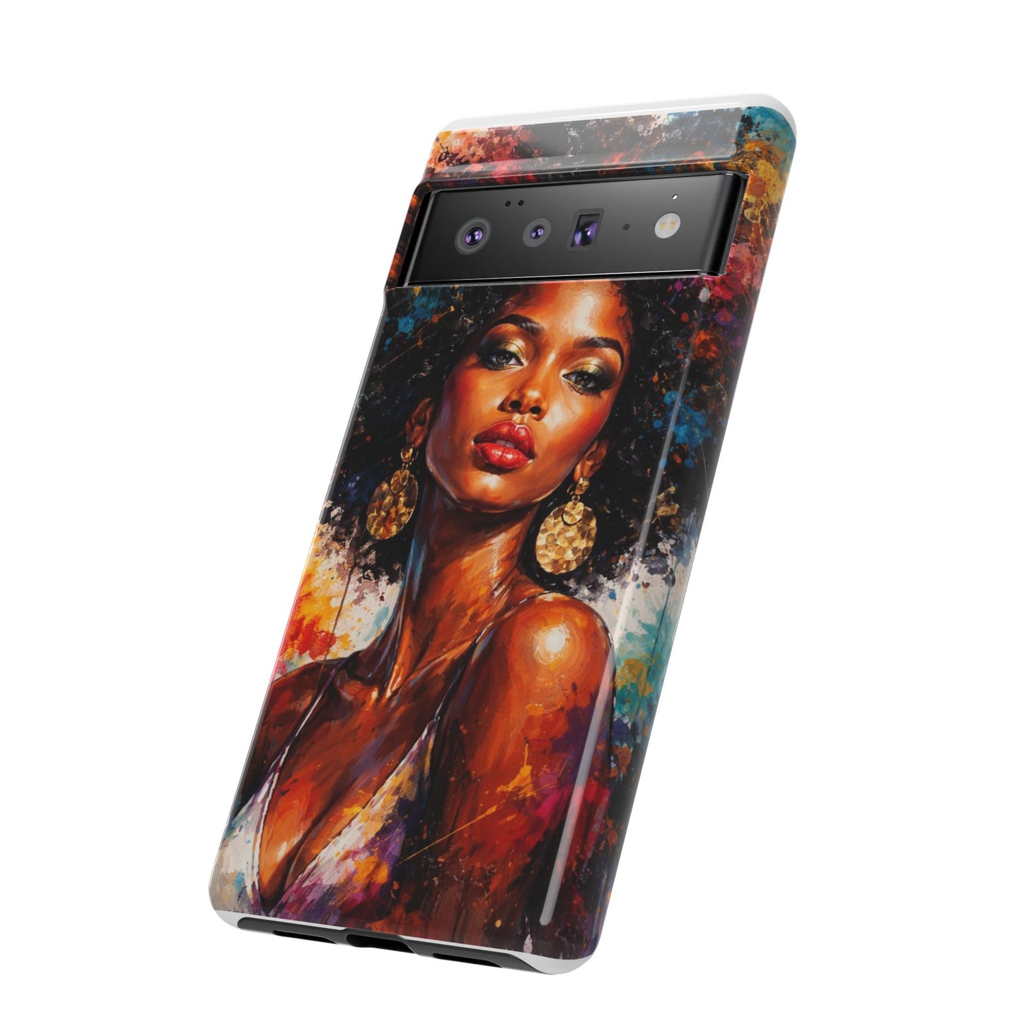 Afrocentric Art Phone Case — Bold Portrait Tough Case