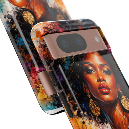 Afrocentric Art Phone Case — Bold Portrait Tough Case