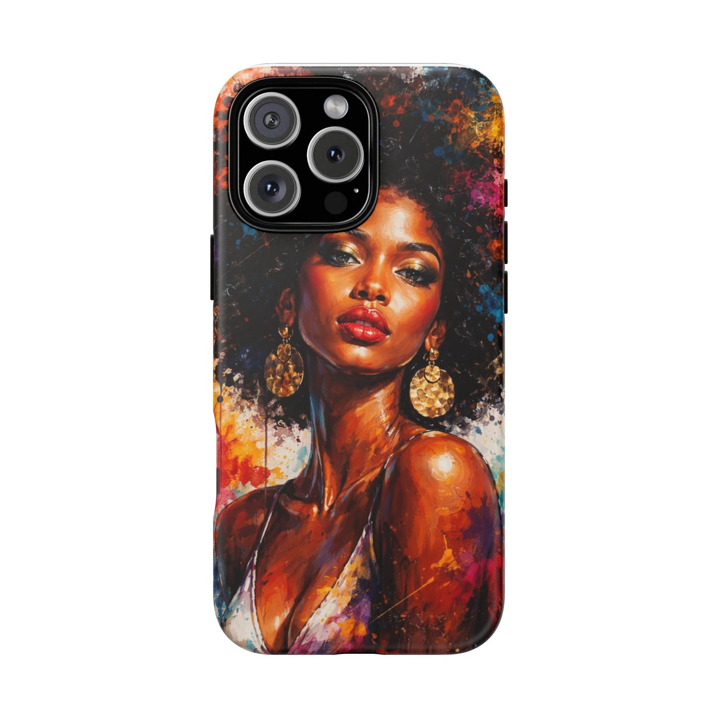 Afrocentric Art Phone Case — Bold Portrait Tough Case