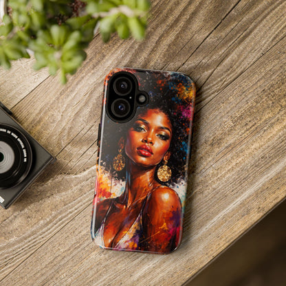 Afrocentric Art Phone Case — Bold Portrait Tough Case