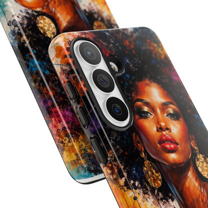 Afrocentric Art Phone Case — Bold Portrait Tough Case