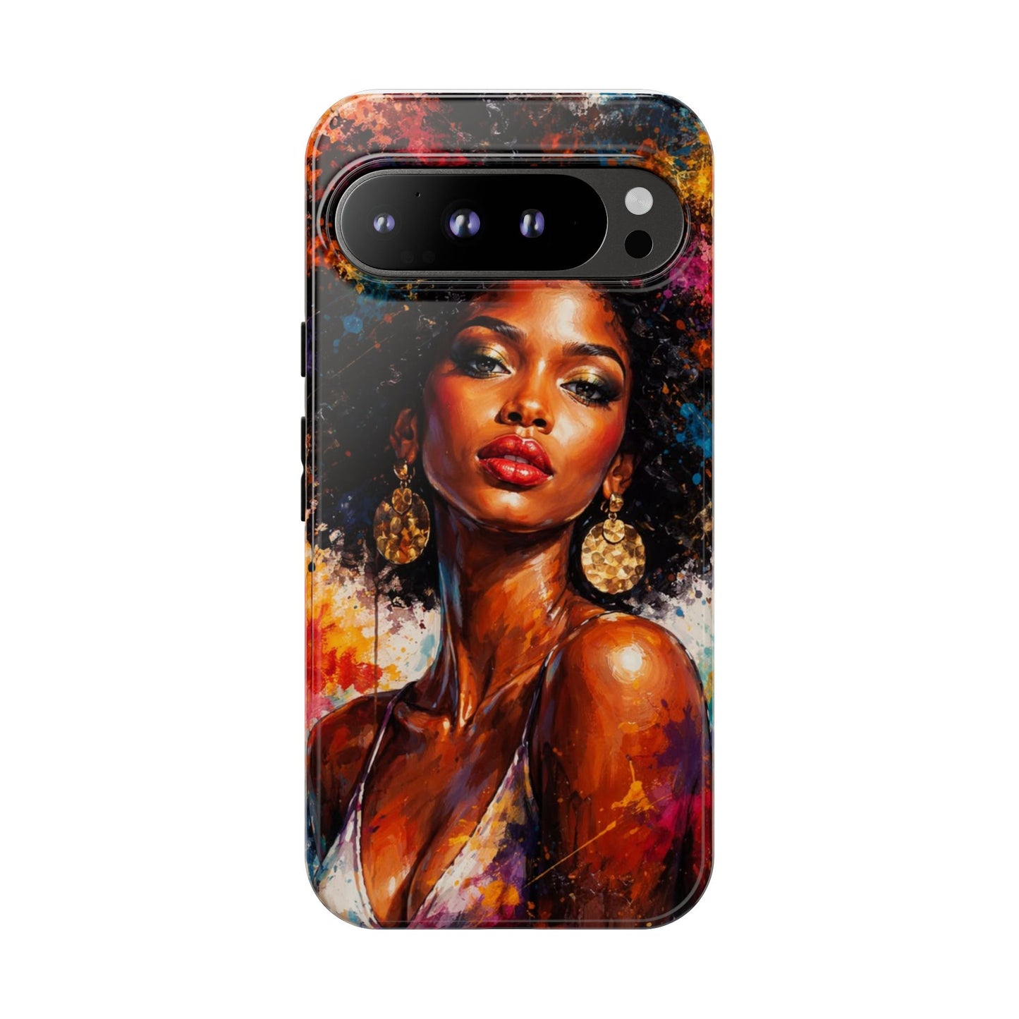 Afrocentric Art Phone Case — Bold Portrait Tough Case