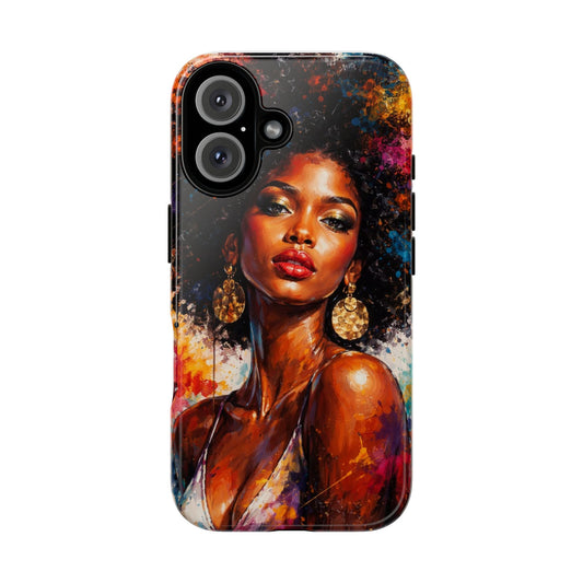 Afrocentric Art Phone Case — Bold Portrait Tough Case