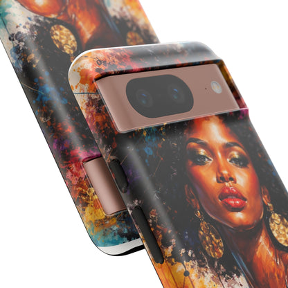Afrocentric Art Phone Case — Bold Portrait Tough Case