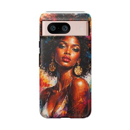 Afrocentric Art Phone Case — Bold Portrait Tough Case