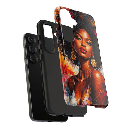 Afrocentric Art Phone Case — Bold Portrait Tough Case