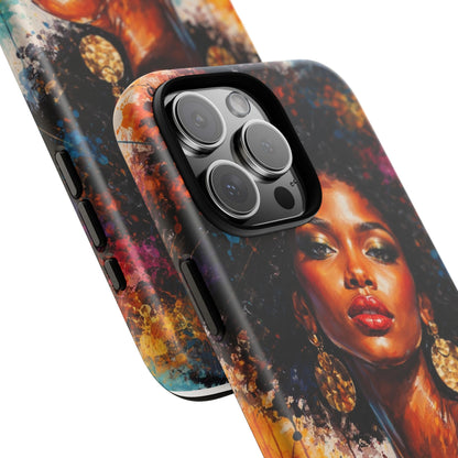 Afrocentric Art Phone Case — Bold Portrait Tough Case