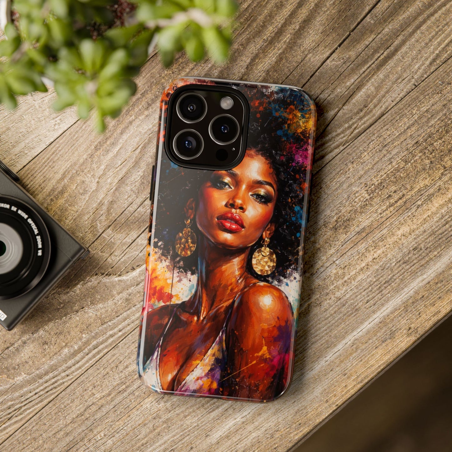 Afrocentric Art Phone Case — Bold Portrait Tough Case