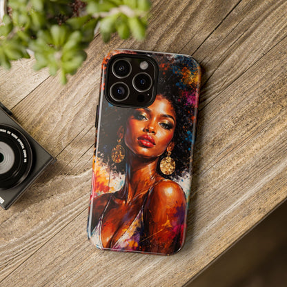 Afrocentric Art Phone Case — Bold Portrait Tough Case