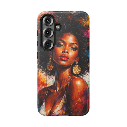 Afrocentric Art Phone Case — Bold Portrait Tough Case