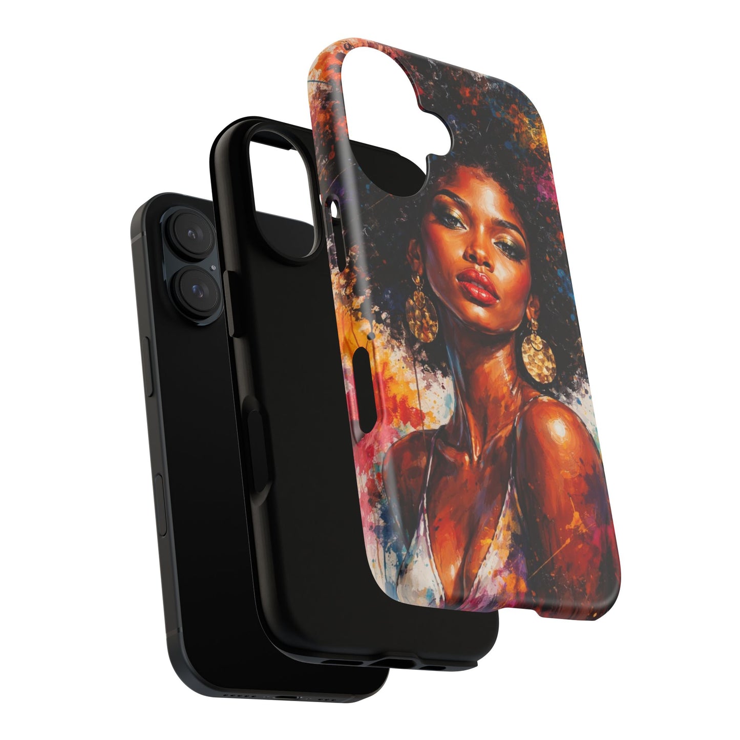 Afrocentric Art Phone Case — Bold Portrait Tough Case