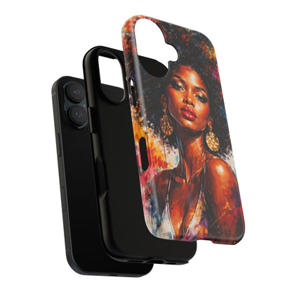 Afrocentric Art Phone Case — Bold Portrait Tough Case