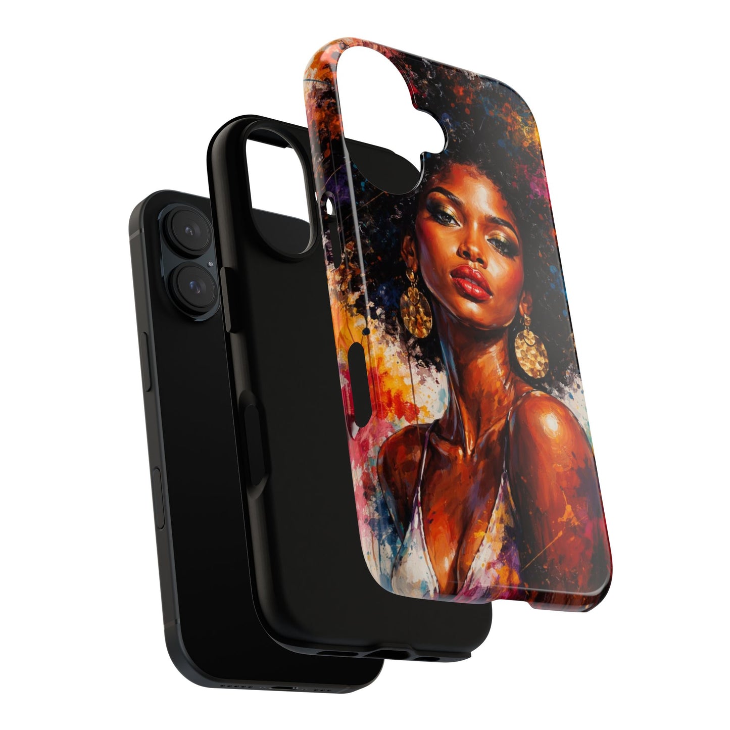 Afrocentric Art Phone Case — Bold Portrait Tough Case