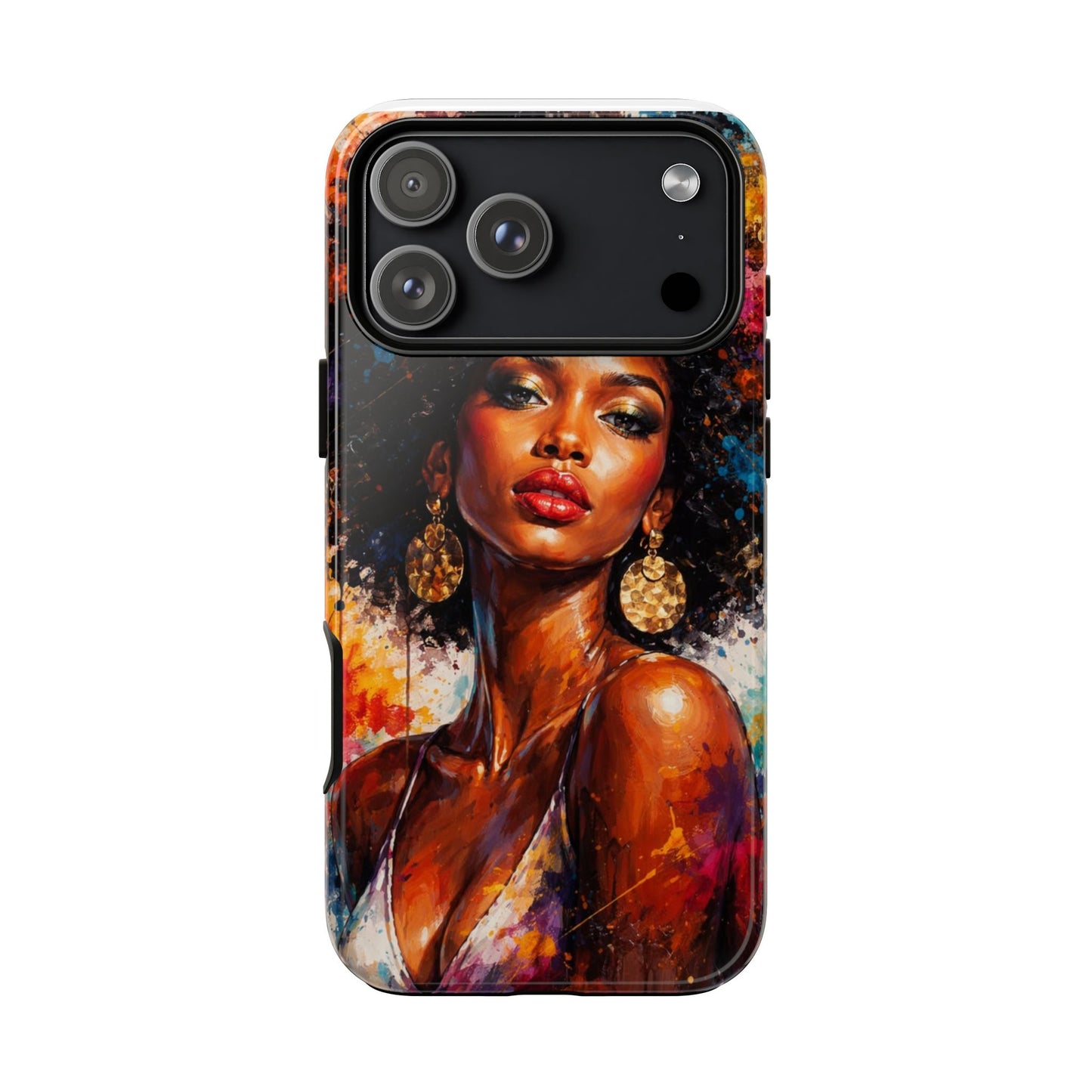 Afrocentric Art Phone Case — Bold Portrait Tough Case