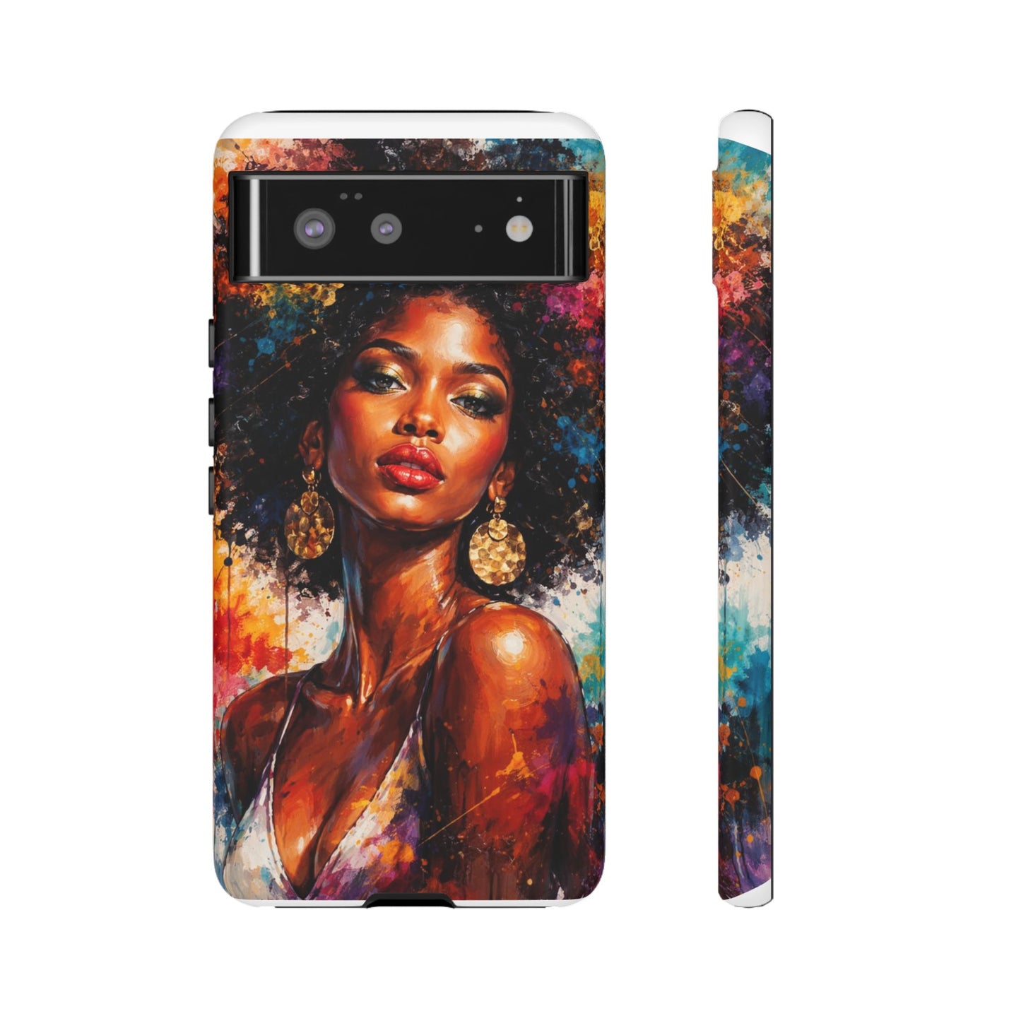 Afrocentric Art Phone Case — Bold Portrait Tough Case