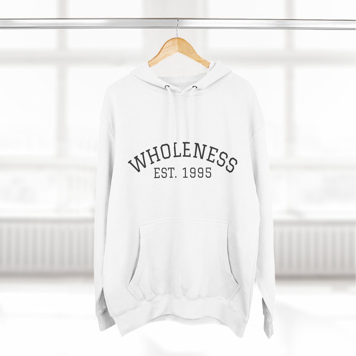 Three-Panel Fleece Hoodie