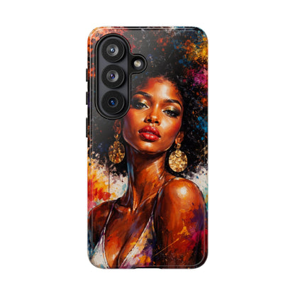 Afrocentric Art Phone Case — Bold Portrait Tough Case