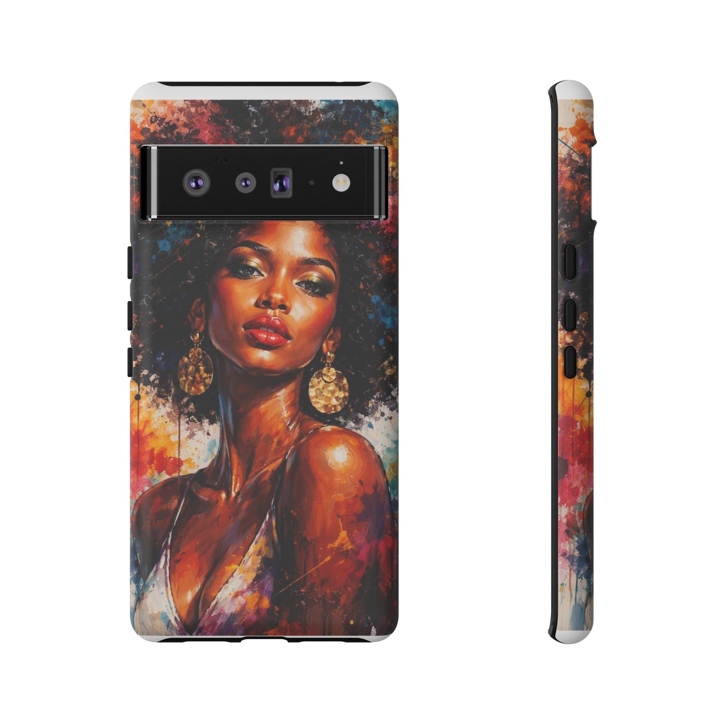Afrocentric Art Phone Case — Bold Portrait Tough Case