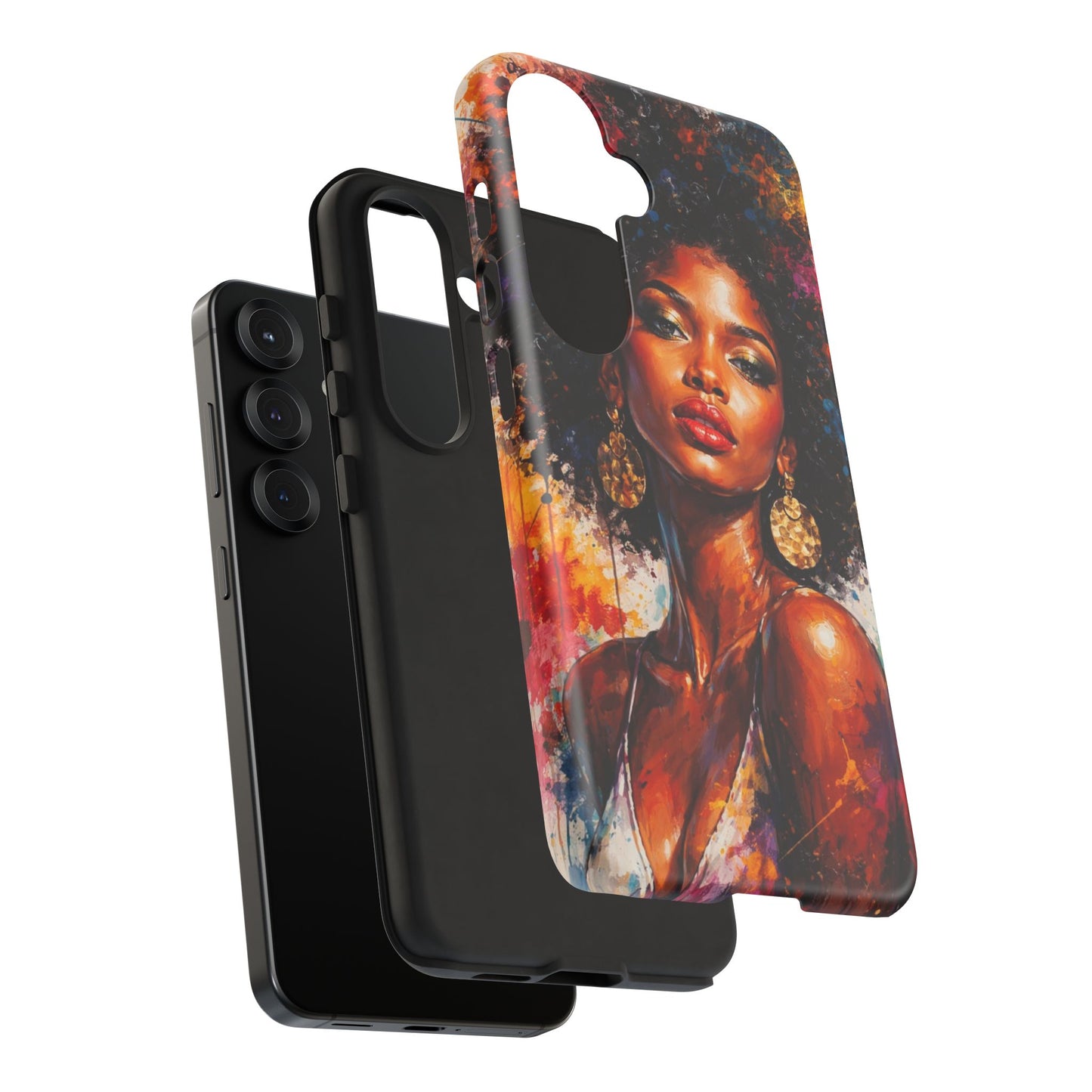 Afrocentric Art Phone Case — Bold Portrait Tough Case