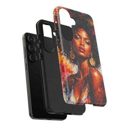 Afrocentric Art Phone Case — Bold Portrait Tough Case