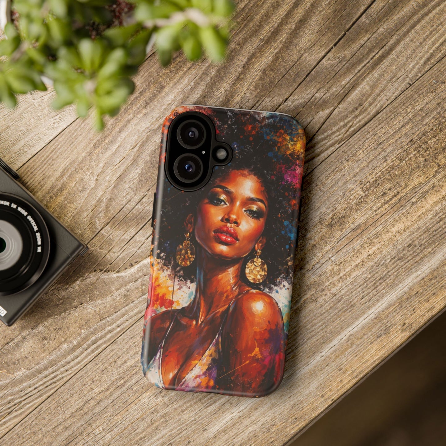 Afrocentric Art Phone Case — Bold Portrait Tough Case