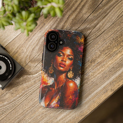 Afrocentric Art Phone Case — Bold Portrait Tough Case