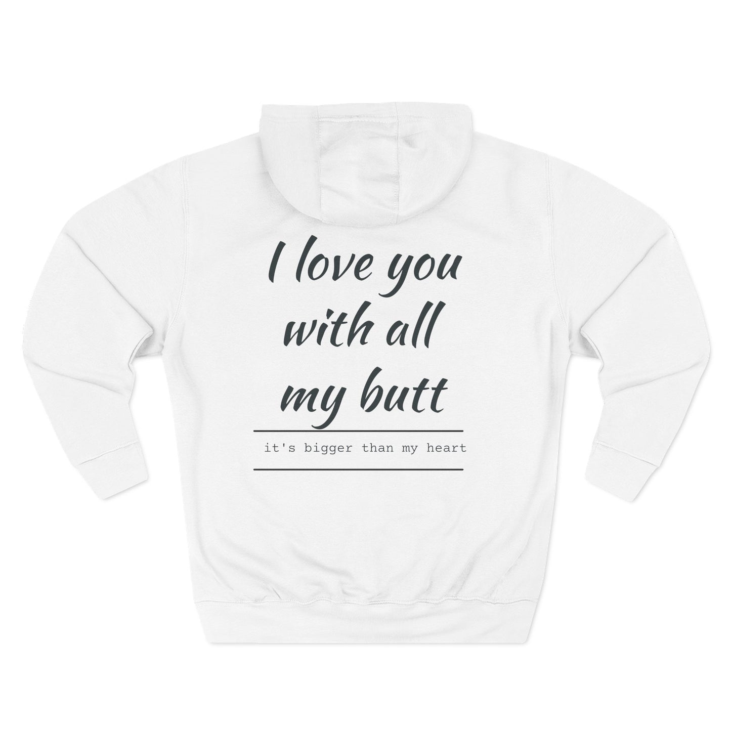 Three-Panel Fleece Hoodie