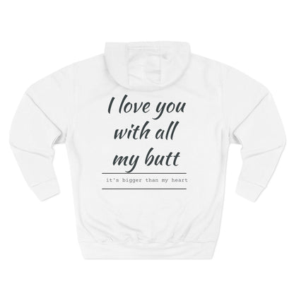 Three-Panel Fleece Hoodie