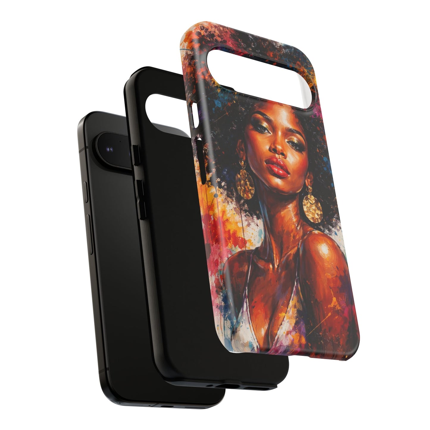 Afrocentric Art Phone Case — Bold Portrait Tough Case