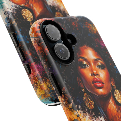 Afrocentric Art Phone Case — Bold Portrait Tough Case