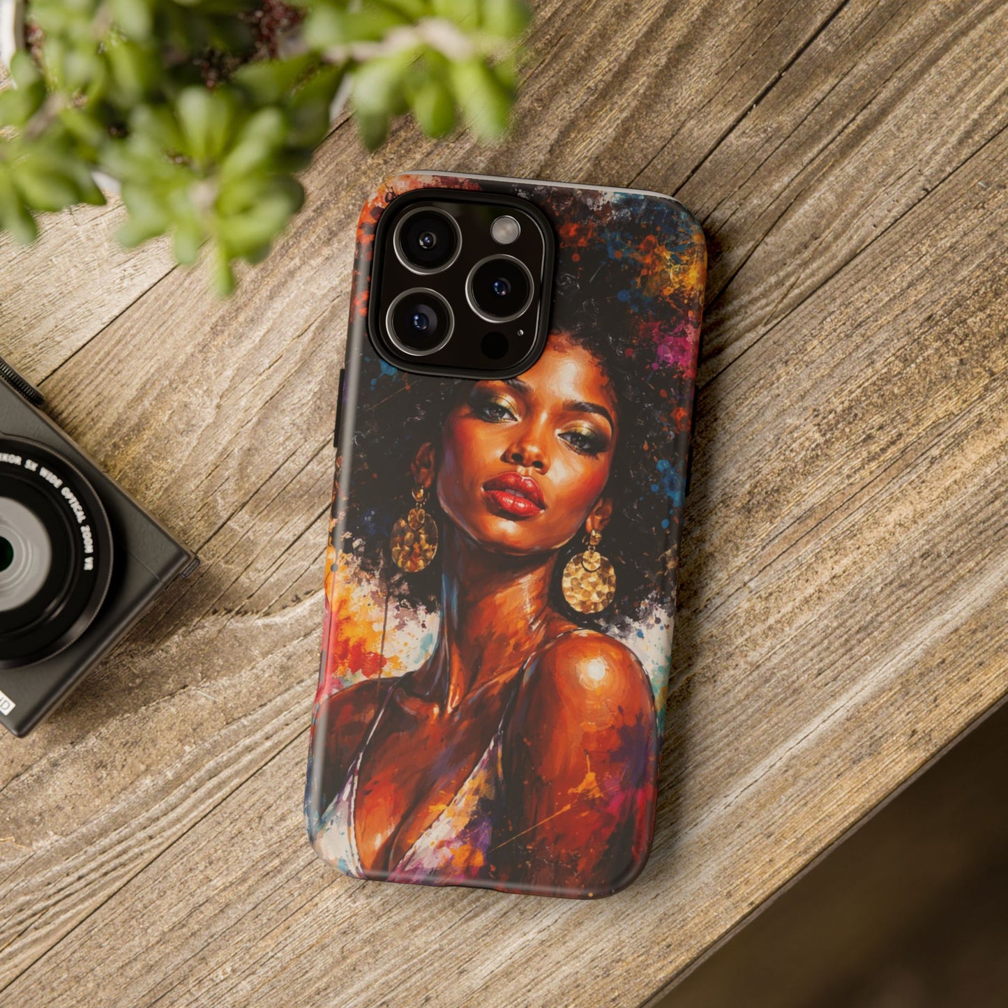 Afrocentric Art Phone Case — Bold Portrait Tough Case