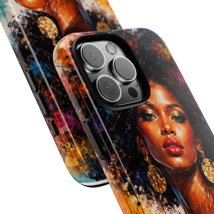 Afrocentric Art Phone Case — Bold Portrait Tough Case