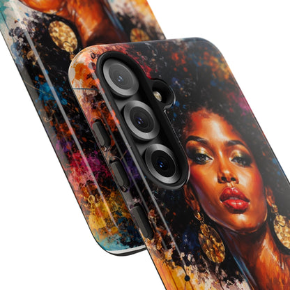 Afrocentric Art Phone Case — Bold Portrait Tough Case