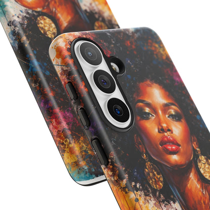 Afrocentric Art Phone Case — Bold Portrait Tough Case