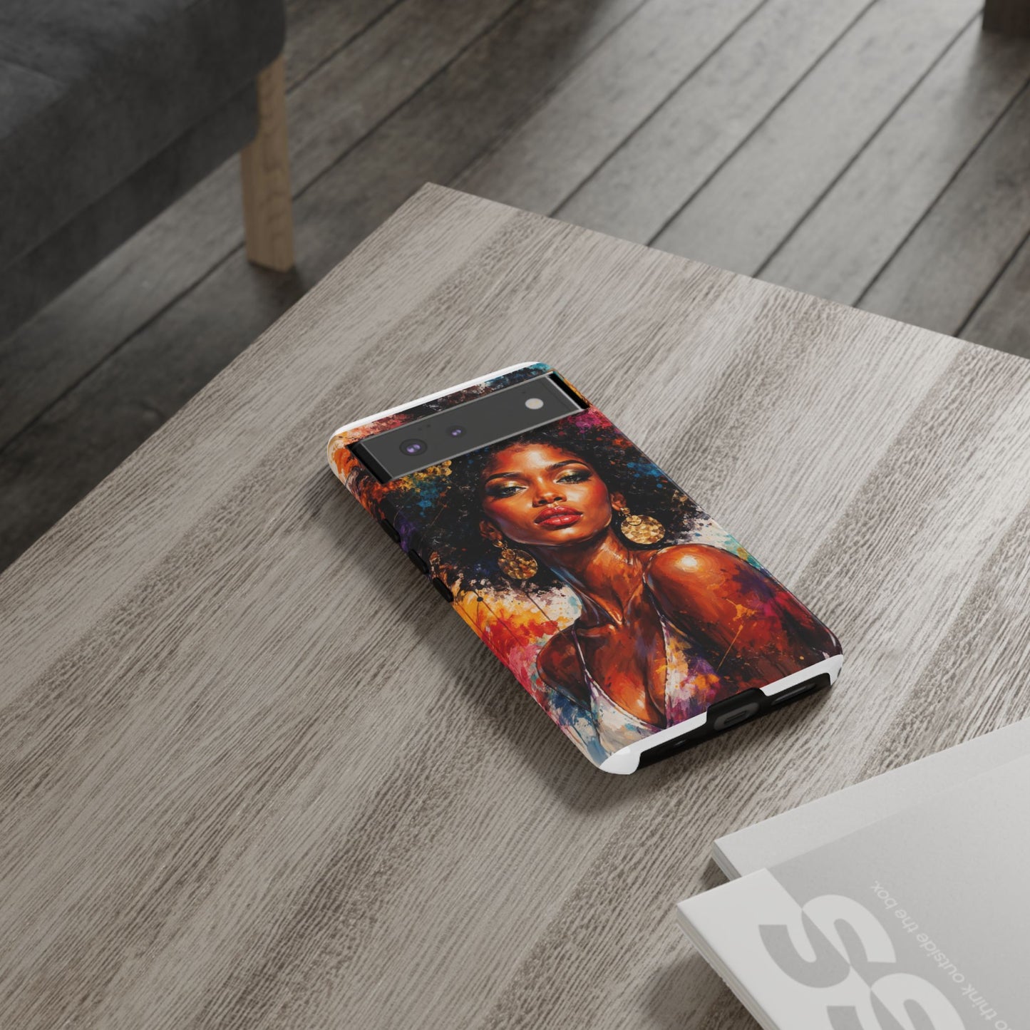 Afrocentric Art Phone Case — Bold Portrait Tough Case