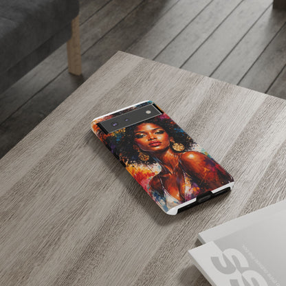 Afrocentric Art Phone Case — Bold Portrait Tough Case