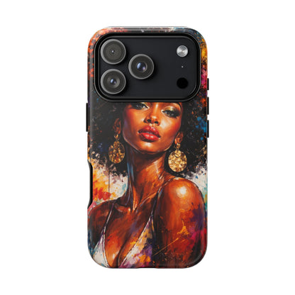 Afrocentric Art Phone Case — Bold Portrait Tough Case