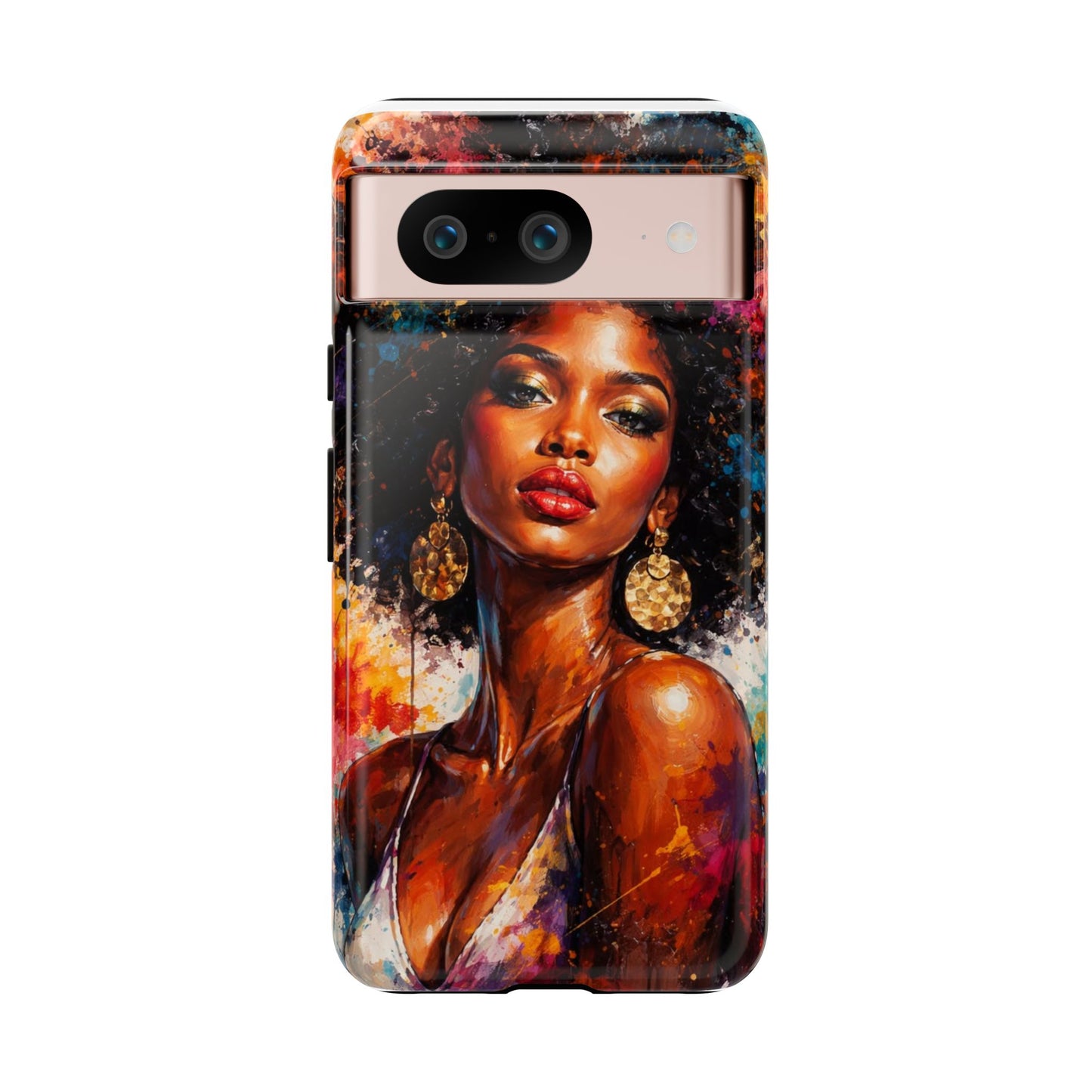 Afrocentric Art Phone Case — Bold Portrait Tough Case