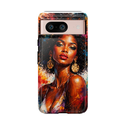 Afrocentric Art Phone Case — Bold Portrait Tough Case
