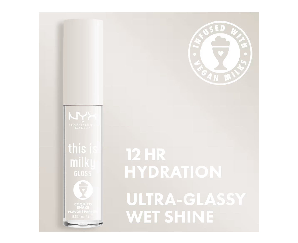 NYX PROFESSIONAL MAKEUP This Is Milky Gloss Lip Gloss, Coquito Shake