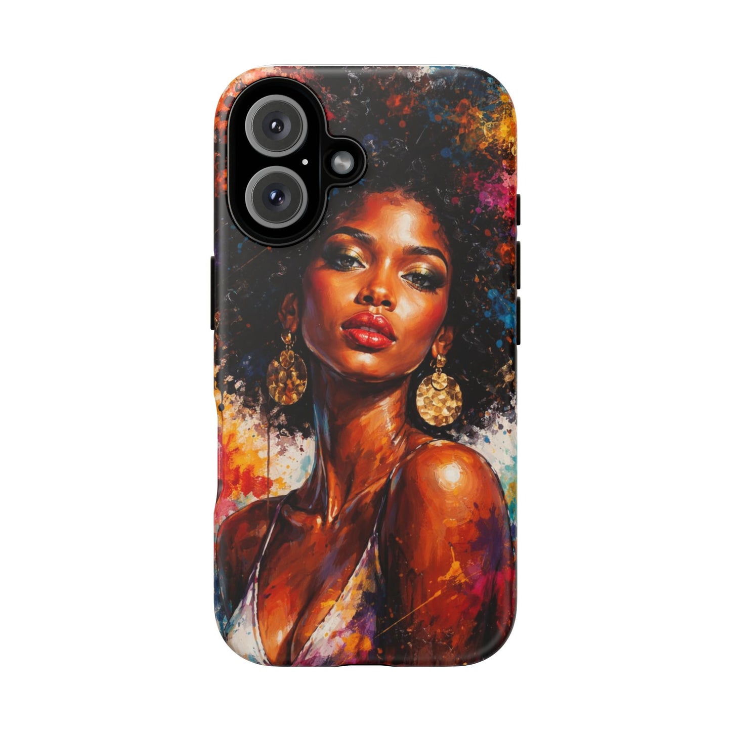 Afrocentric Art Phone Case — Bold Portrait Tough Case