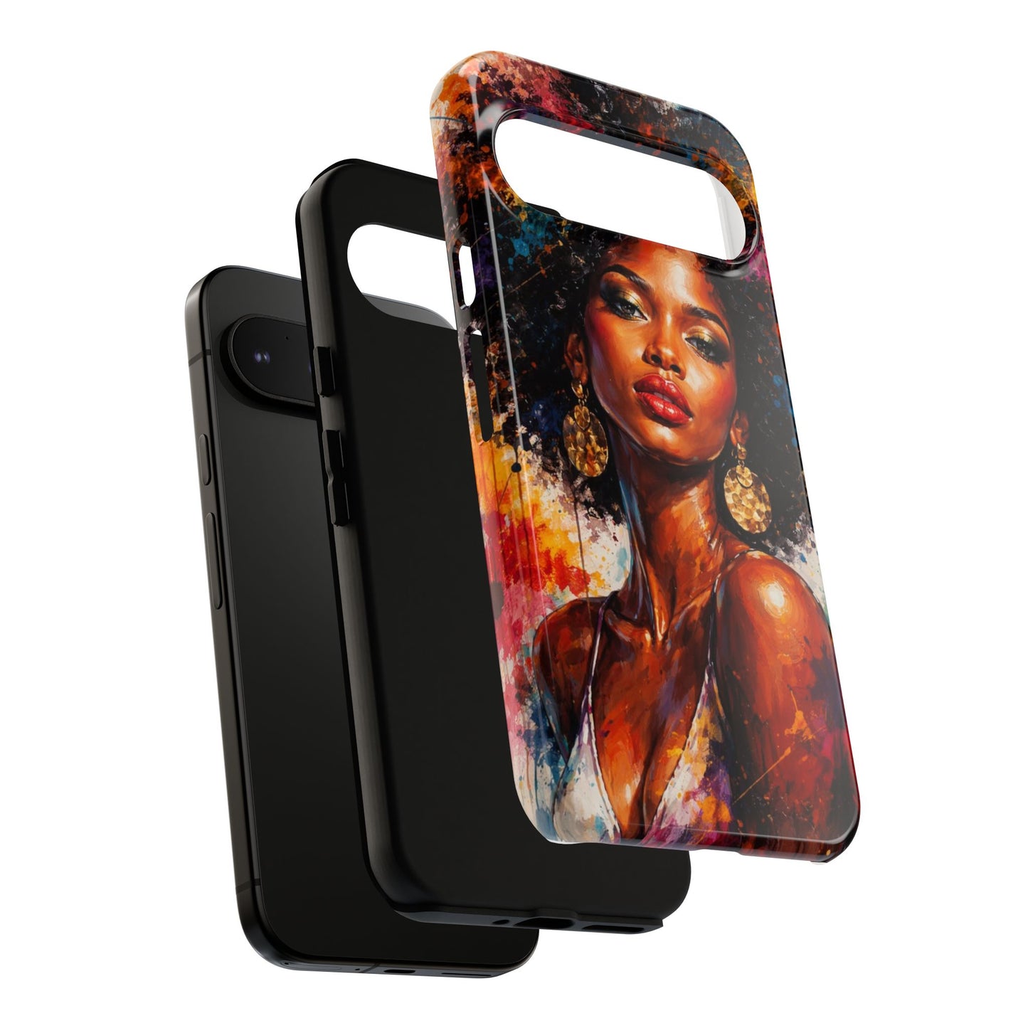 Afrocentric Art Phone Case — Bold Portrait Tough Case