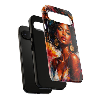 Afrocentric Art Phone Case — Bold Portrait Tough Case